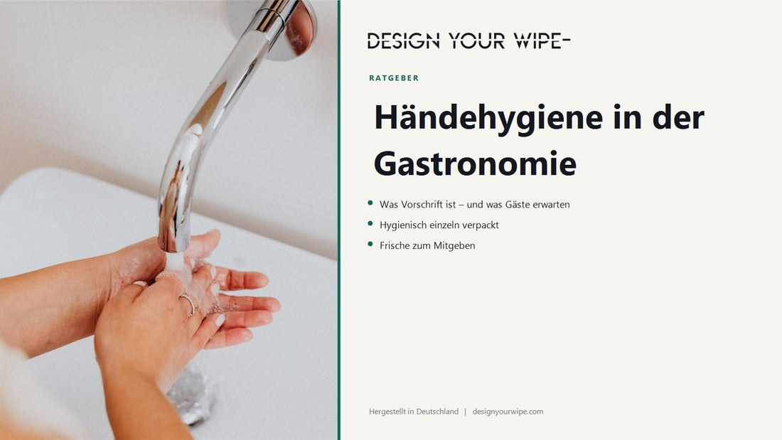 Händewaschen am Waschbecken – Händehygiene in der Gastronomie von DesignYourWipe