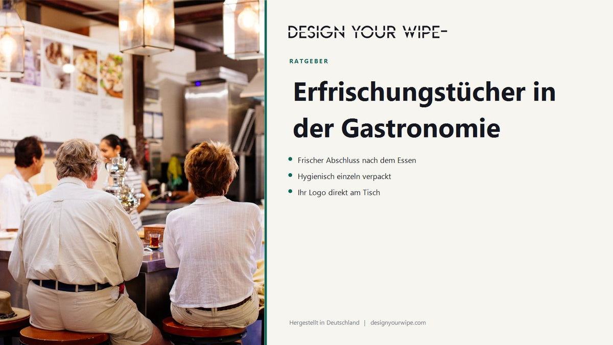 Gäste in einem Restaurant – Erfrischungstücher in der Gastronomie von DesignYourWipe
