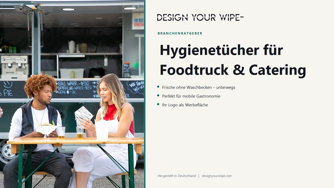 Foodtruck mit Gästen – Hygienetücher für Foodtruck und Catering von DesignYourWipe