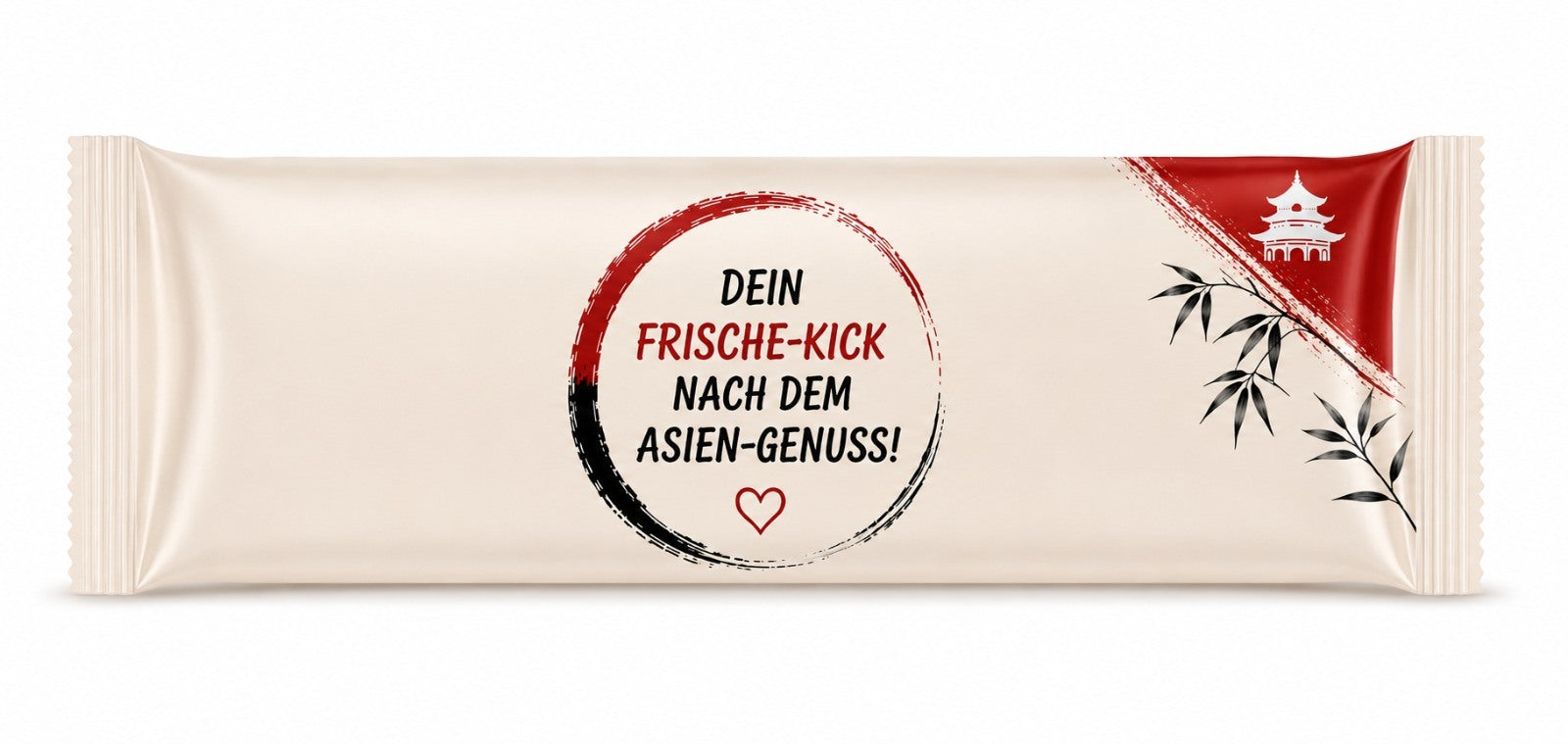 FeschGo Asiatisch - Erfrischungstuch als Rolle im Einzelsachet