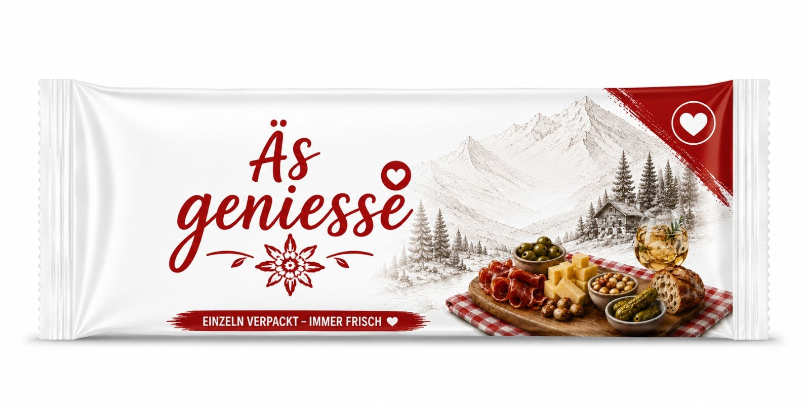 FeschGo Schweizer - Erfrischungstuch als Rolle im Einzelsachet