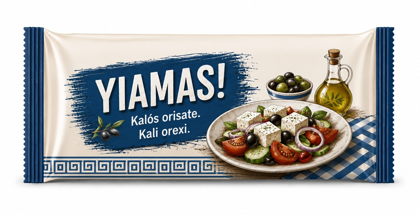 FeschGo Griechisch - Erfrischungstuch als Rolle im Einzelsachet
