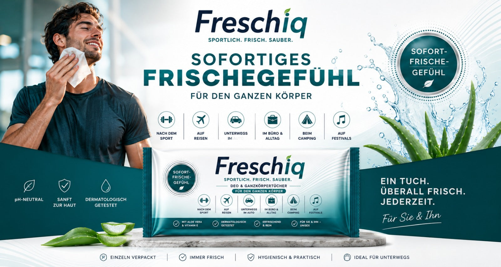 Freschiq – Sofortiges Frischegefühl für den ganzen Körper
