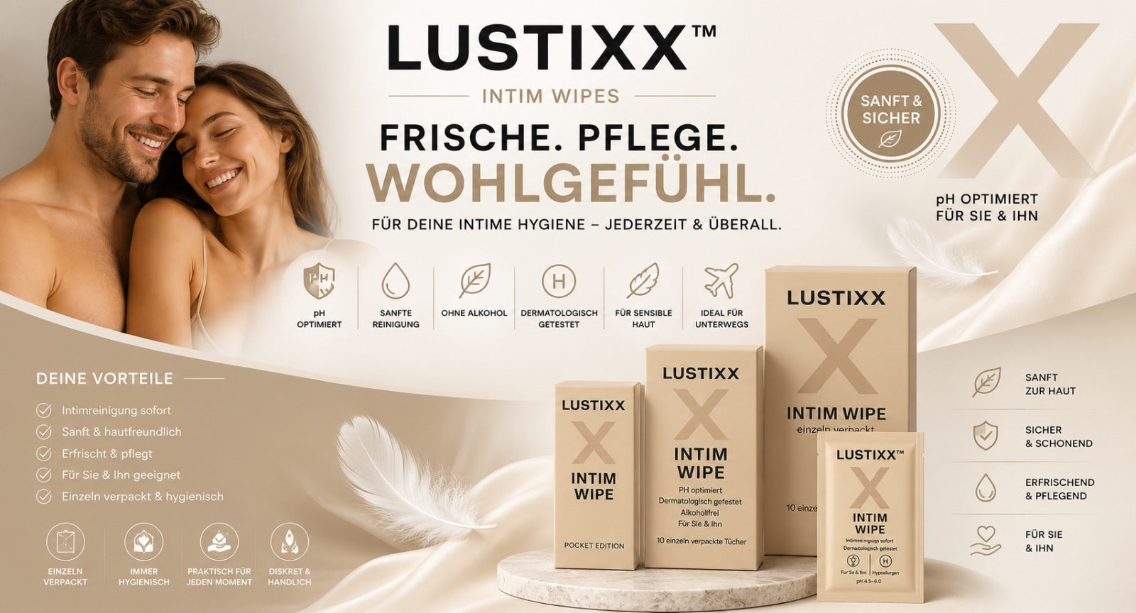 LustiXX Intim Wipes – Frische, Pflege, Wohlgefühl