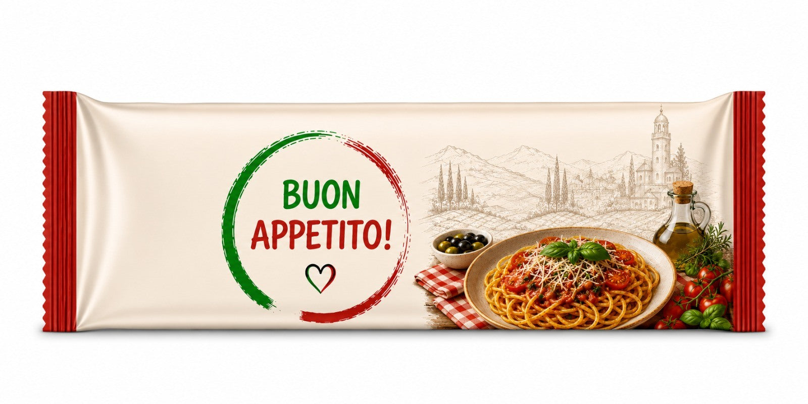 FeschGo Italienisch - Erfrischungstuch als Rolle im Einzelsachet