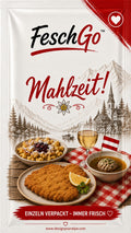 FeschGo Österreich - gefaltetes Erfrischungstuch im Einzelsachet